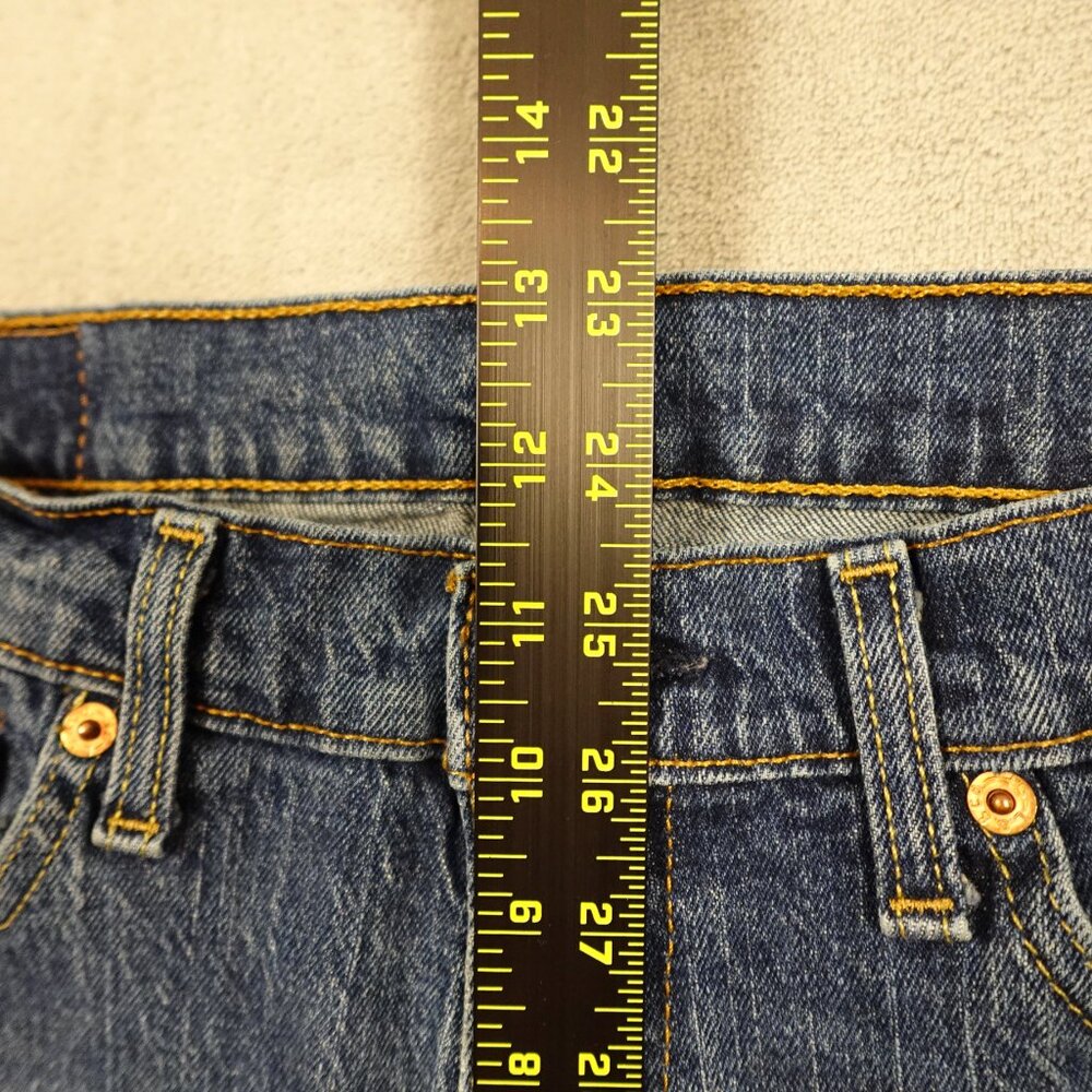 Levi's jeans 505 regular fit straight men's 32x34 stonewash blue denim red tab - Picture 4 of 13